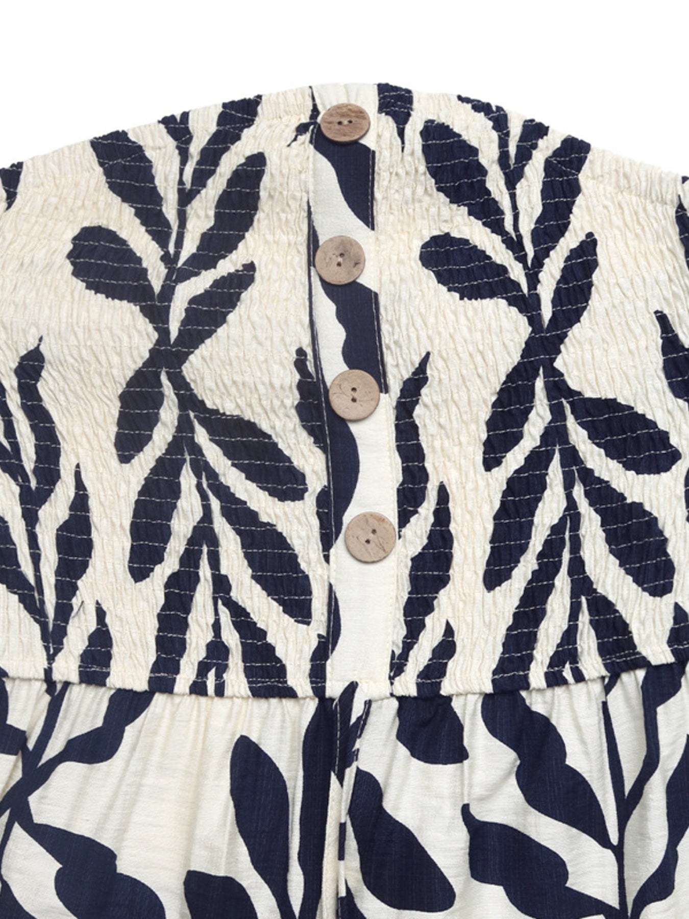 Smocked Printed Tube Romper