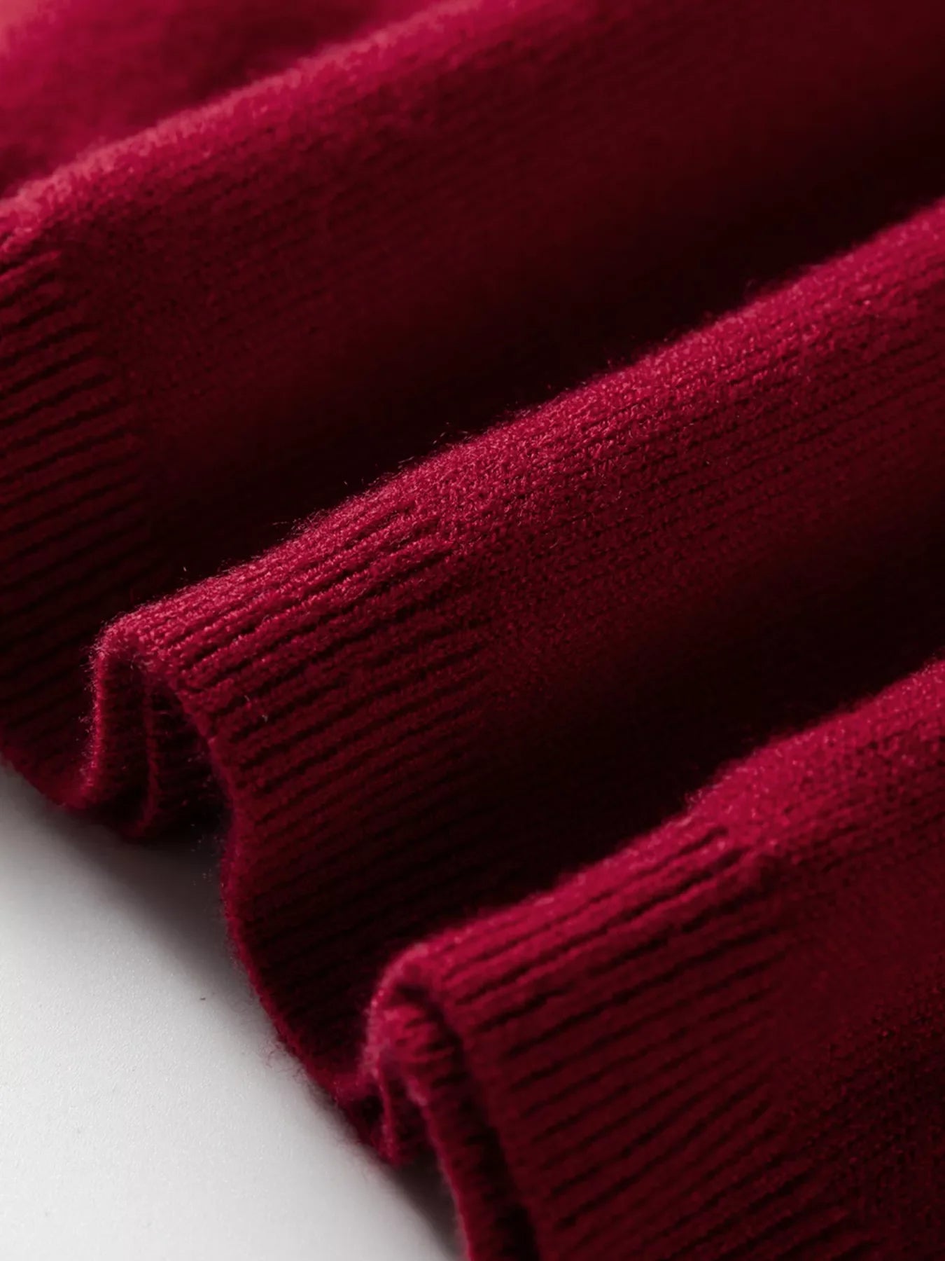 Solid Color Crew Neck Knit Cap Sleeve Sweater