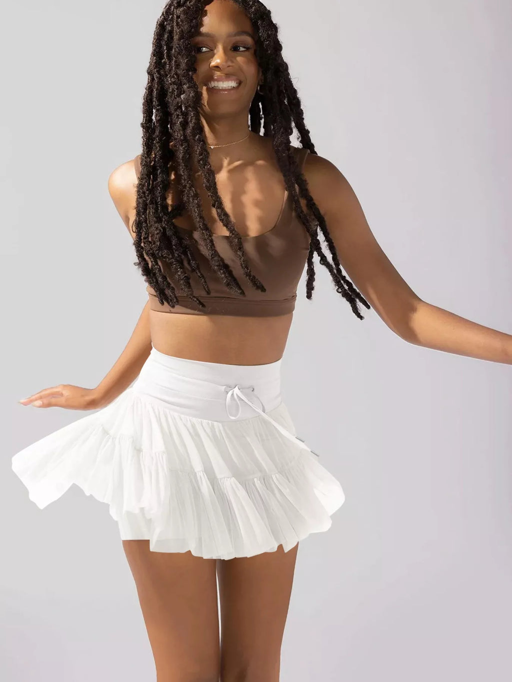High Waist Skort with Pockets