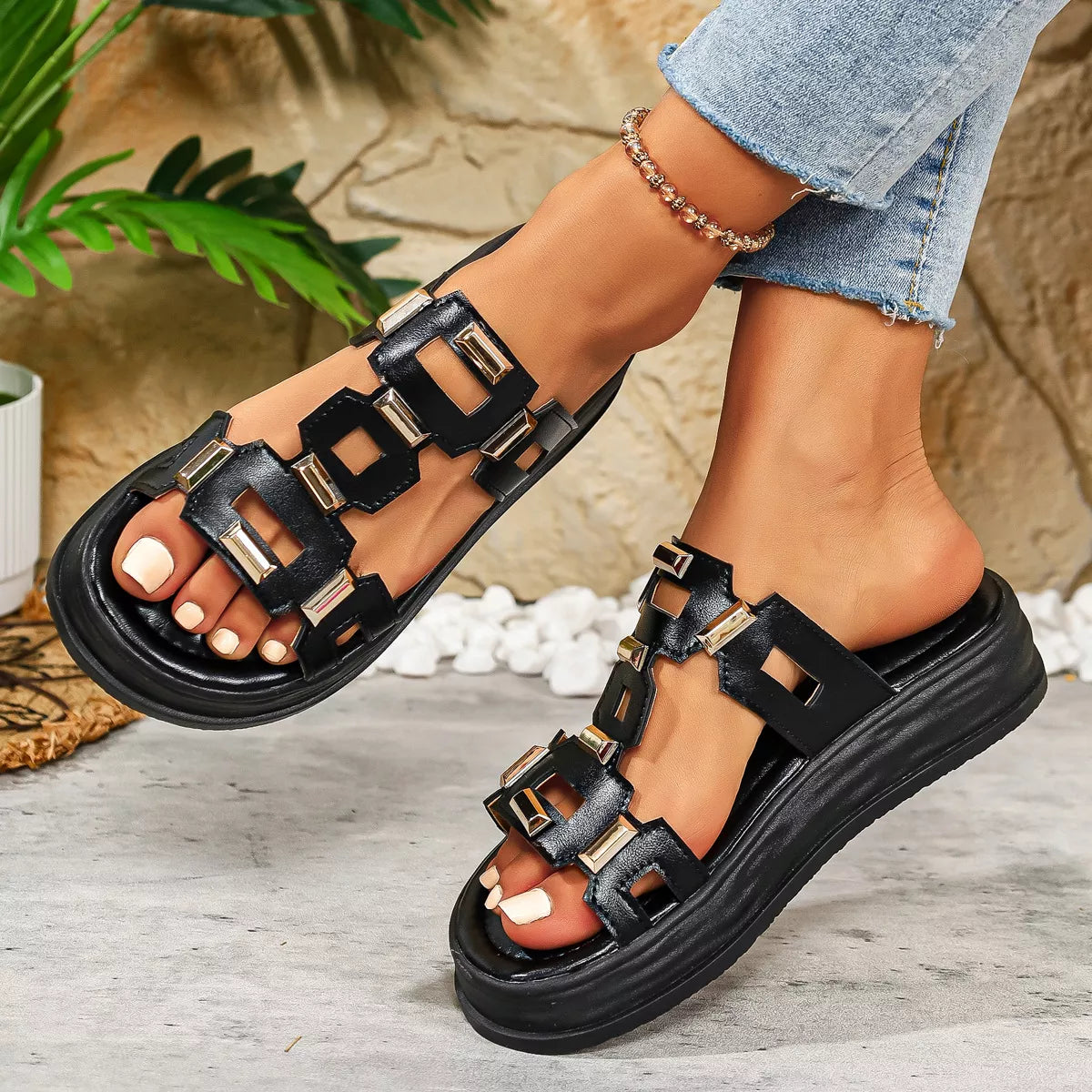Open Toe Platform Sandals