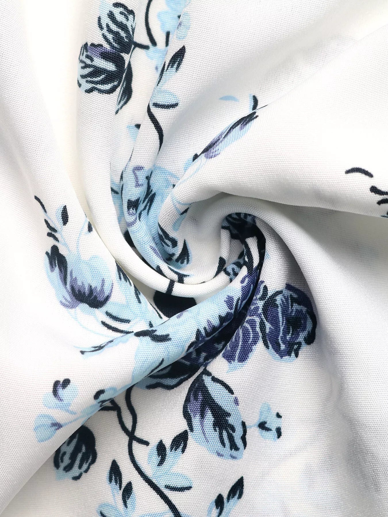 Floral Print Tie Front Wide Leg Pants