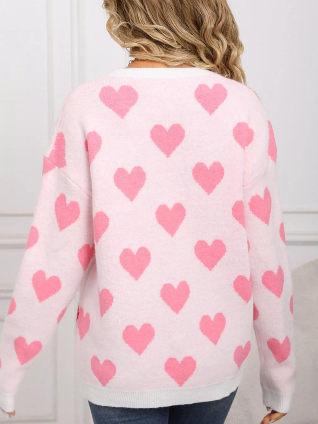 Valentine's Day Heart Crew Neck Sweater