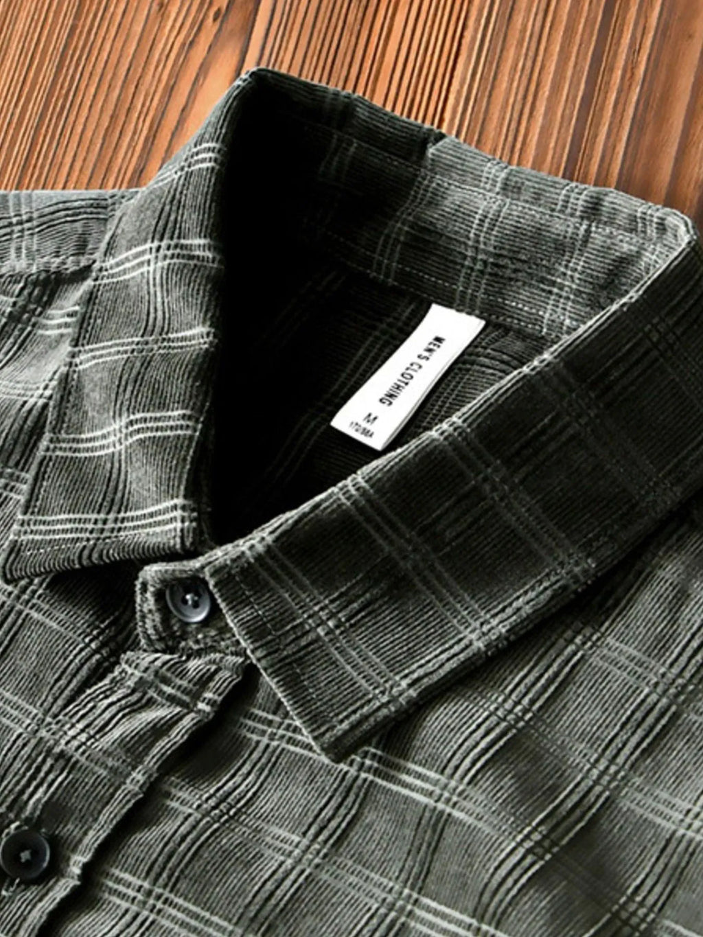 Men's Plus Size Striped Button-Up Shirt