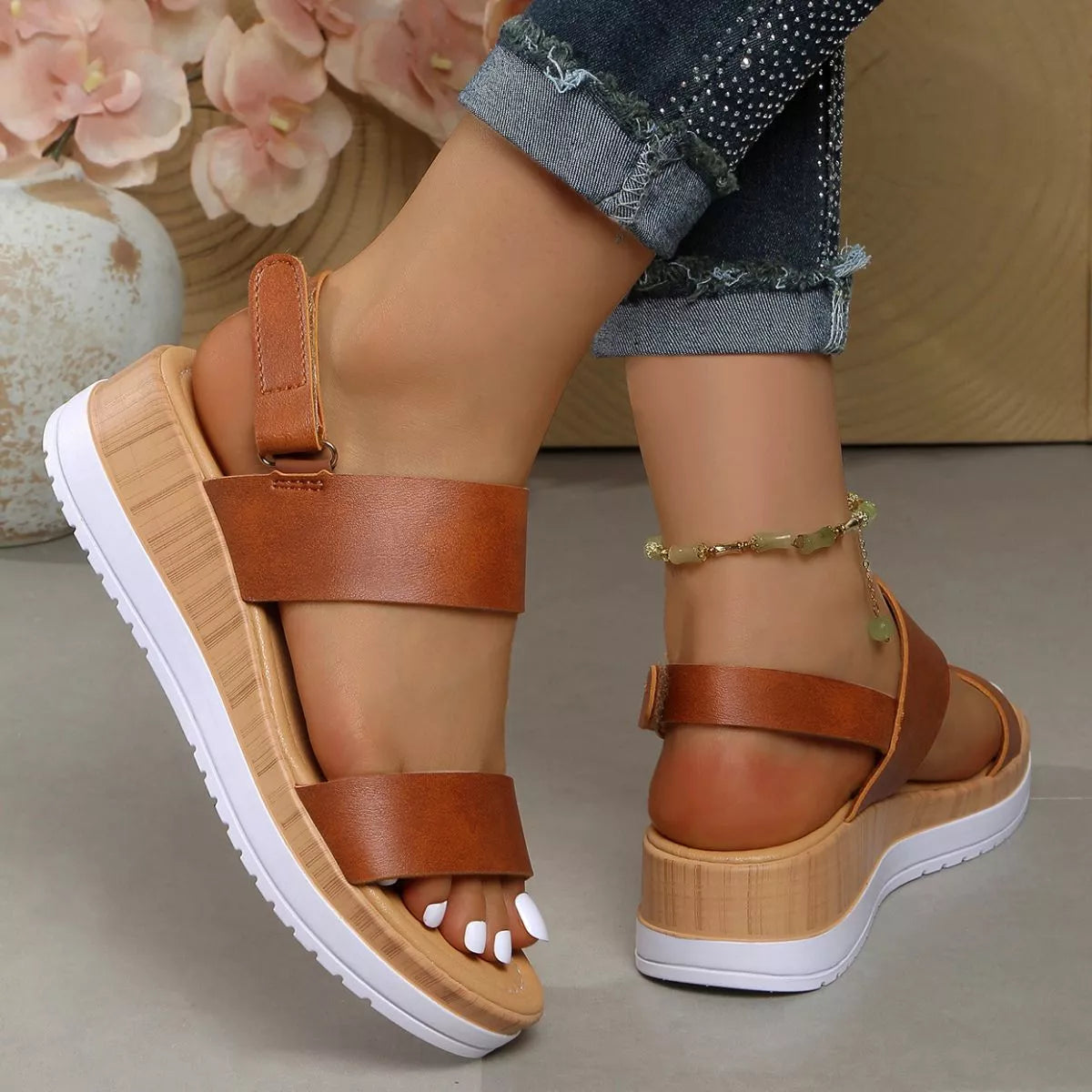 Open Toe Wedge Sandals