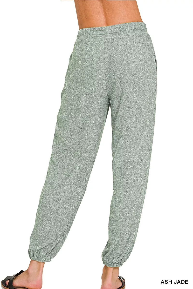 Zenana Soft Melange Hacci Jogger