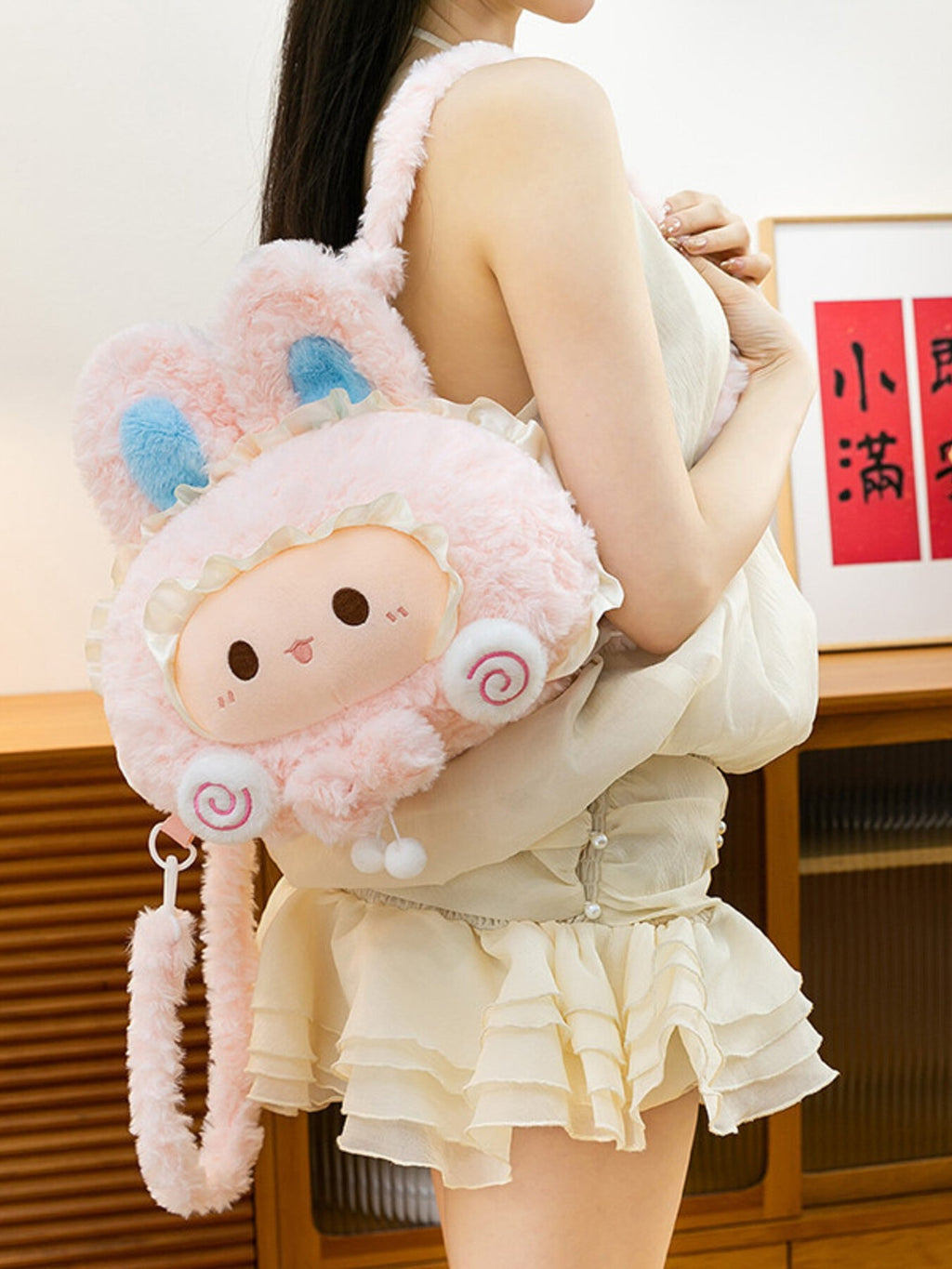 Cute Plush Bunny Backpack Bag