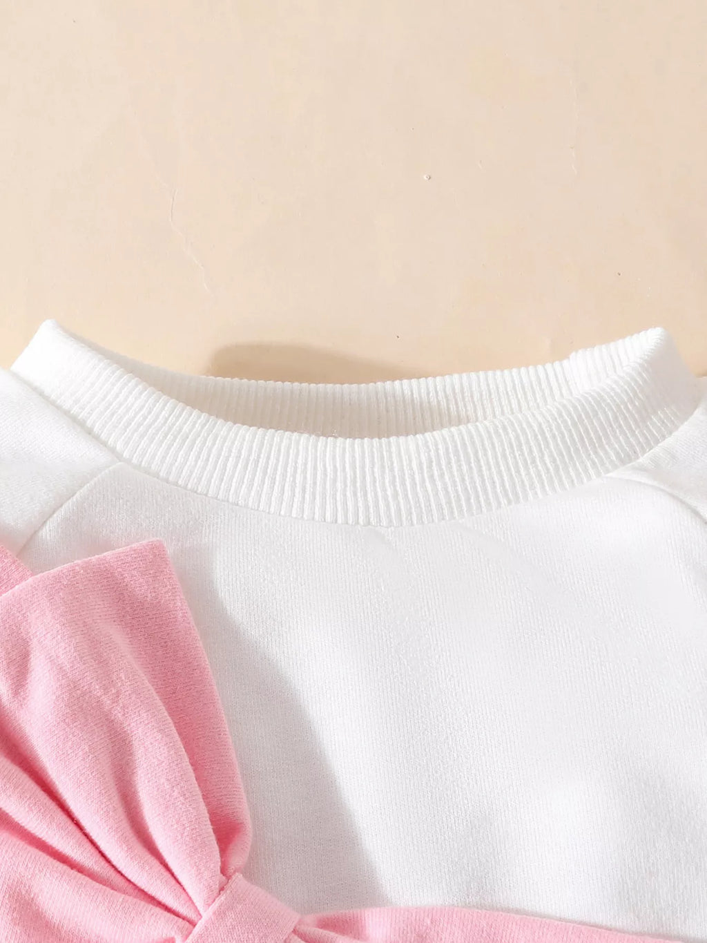 Children's Bow Decor Long Sleeve Baby One-Piece Bodysuit