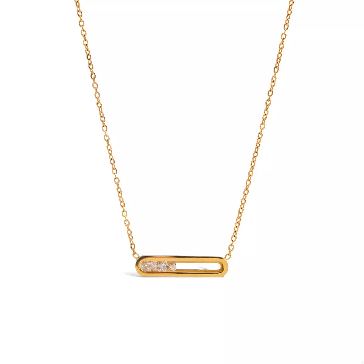 18K Gold-Plated Pendant Necklace