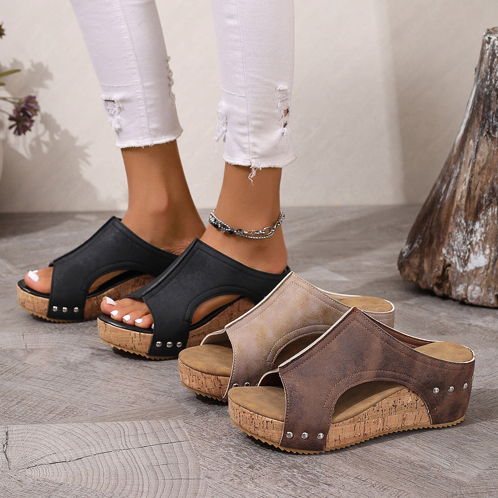 Open Toe Wedge Sandals