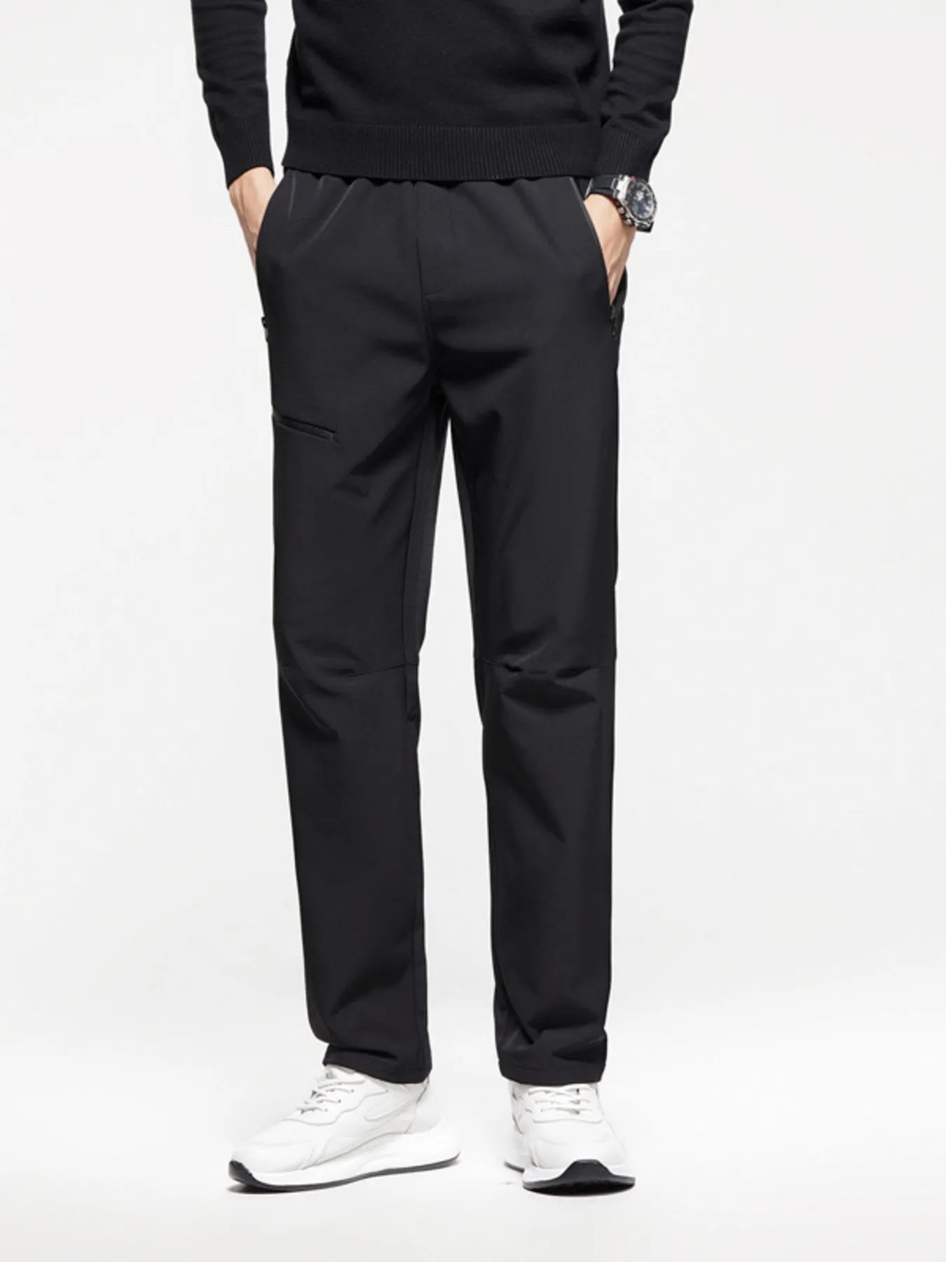 Men's Plus Size Casual Straight-Leg Pants