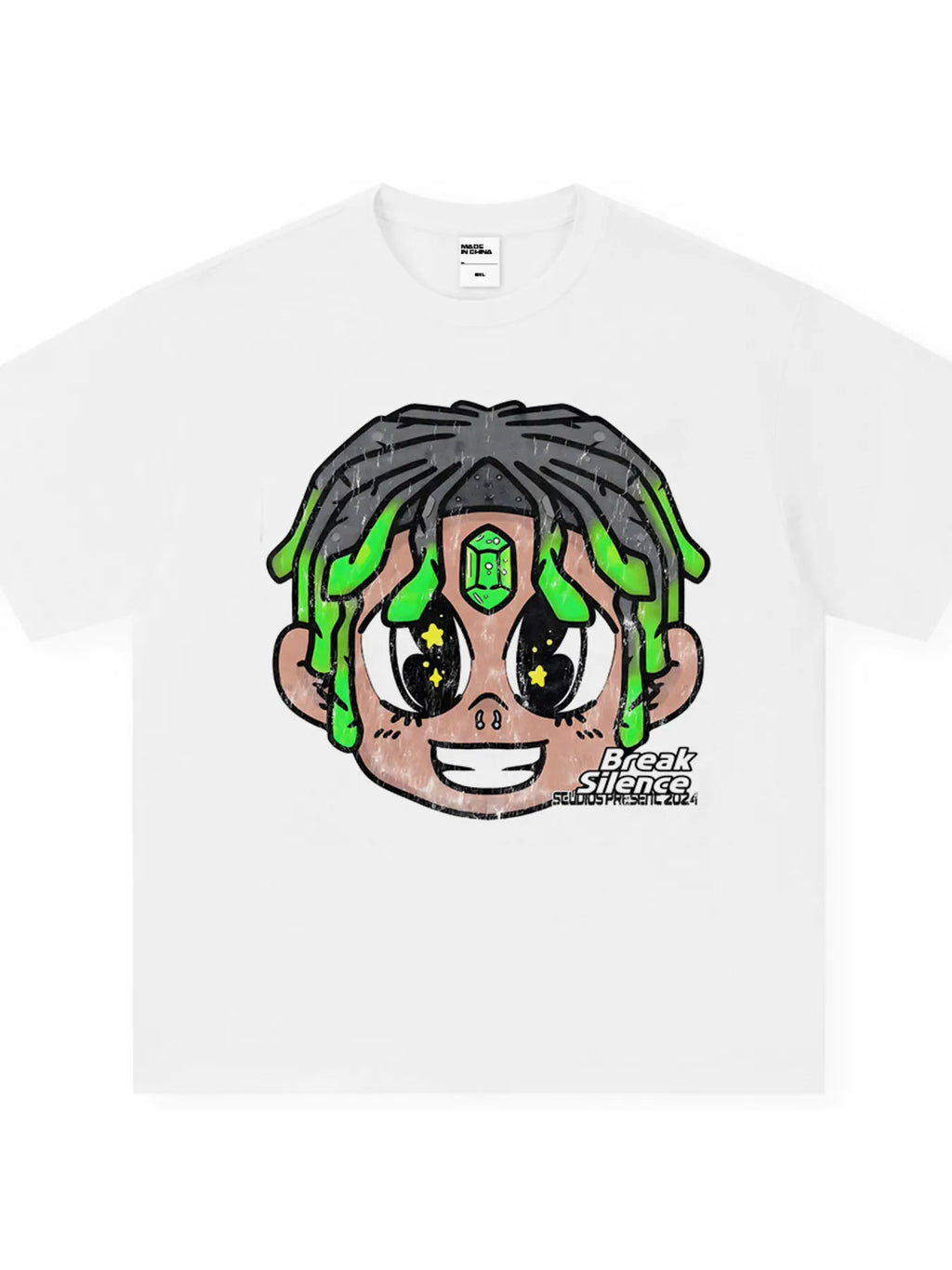 Men's Cartoon Graphic Oversized T-Shirt
