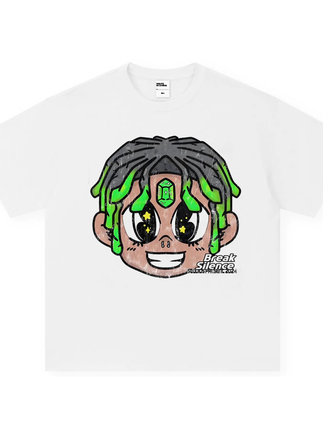 Men's Cartoon Graphic Oversized T-Shirt