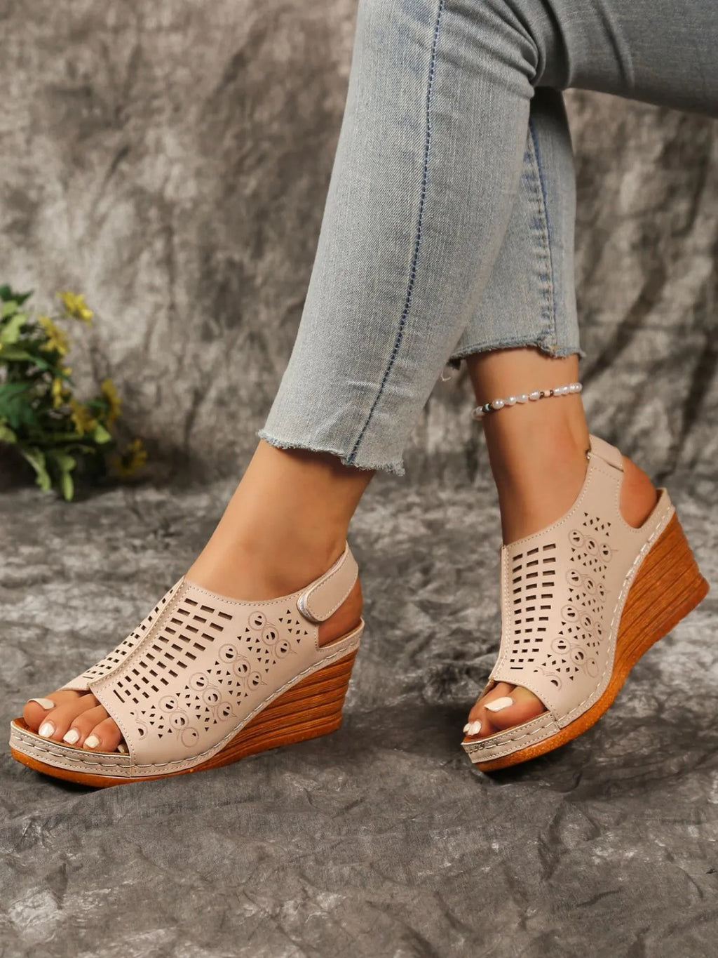 Open Toe Wedge Sandals
