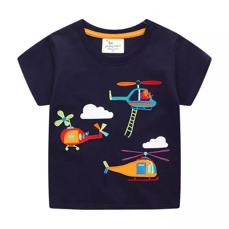 Children's Helicopter Short Sleeve T-Shirt