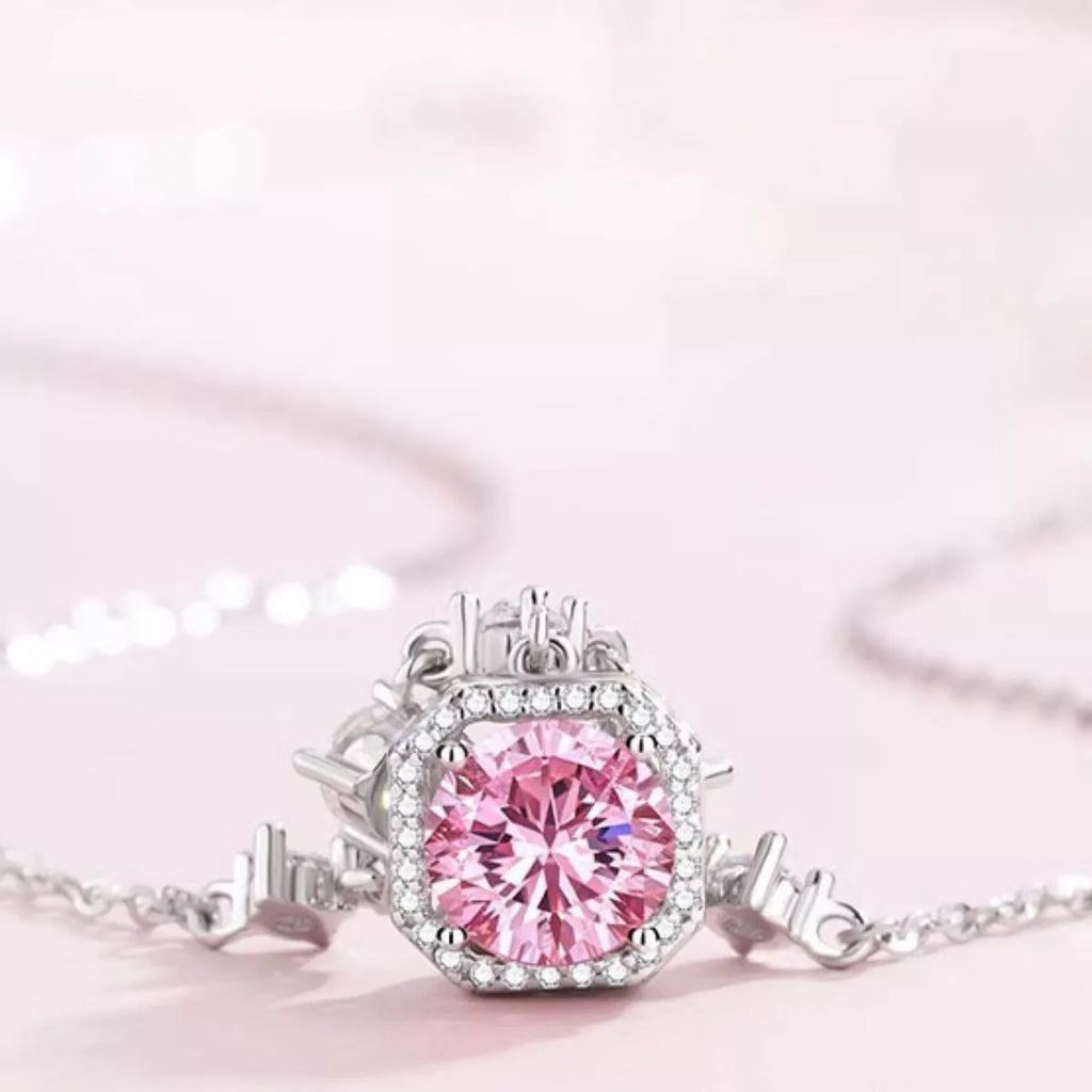 925 Sterling Silver Zircon Pendant Necklace