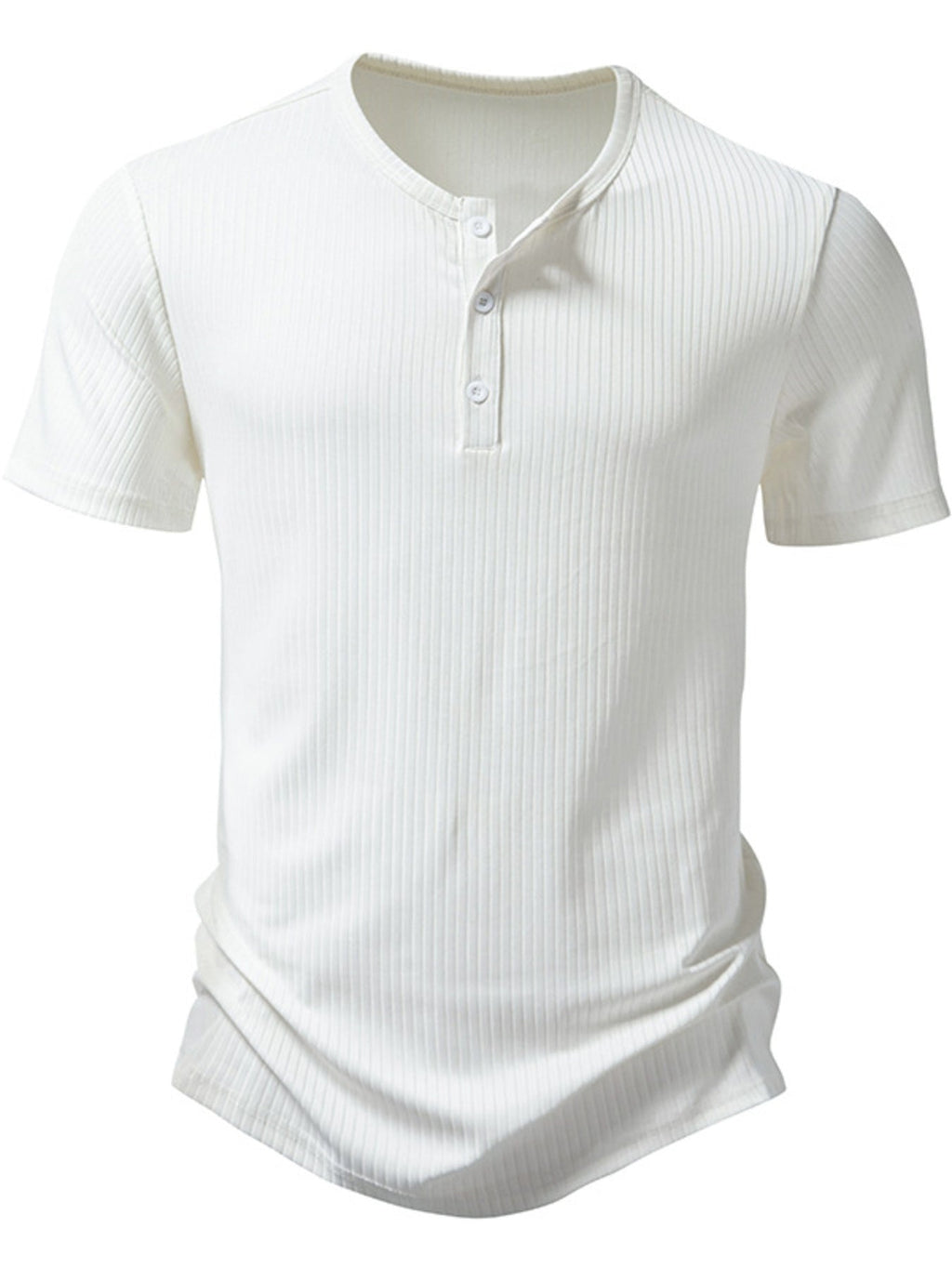 Men's Button Detail Short Sleeve T-Shirt