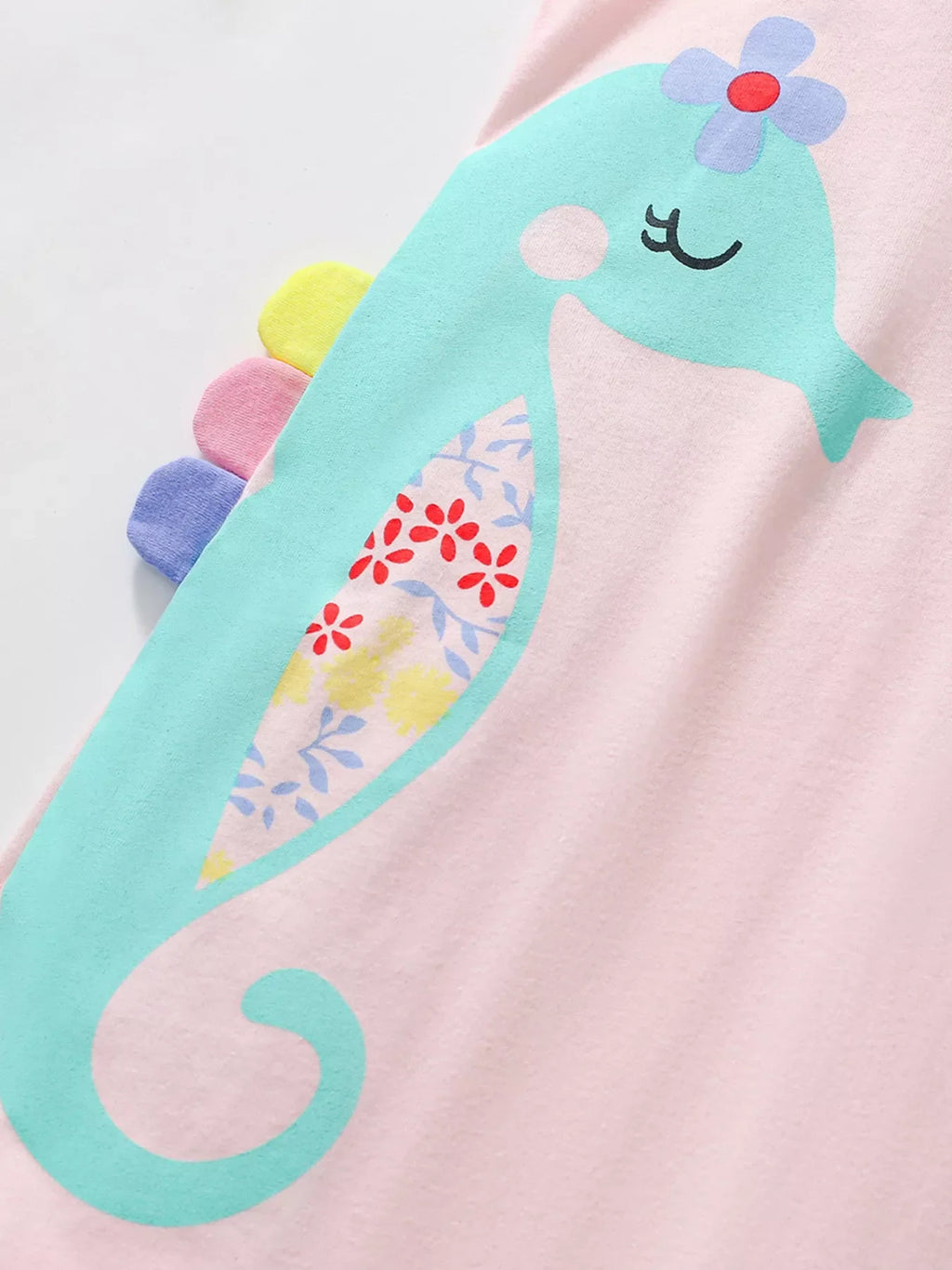Children's Seahorse Ruffle Collar Sleeveless Dress