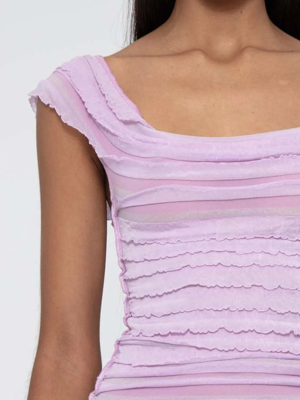 Ruched Solid Tank