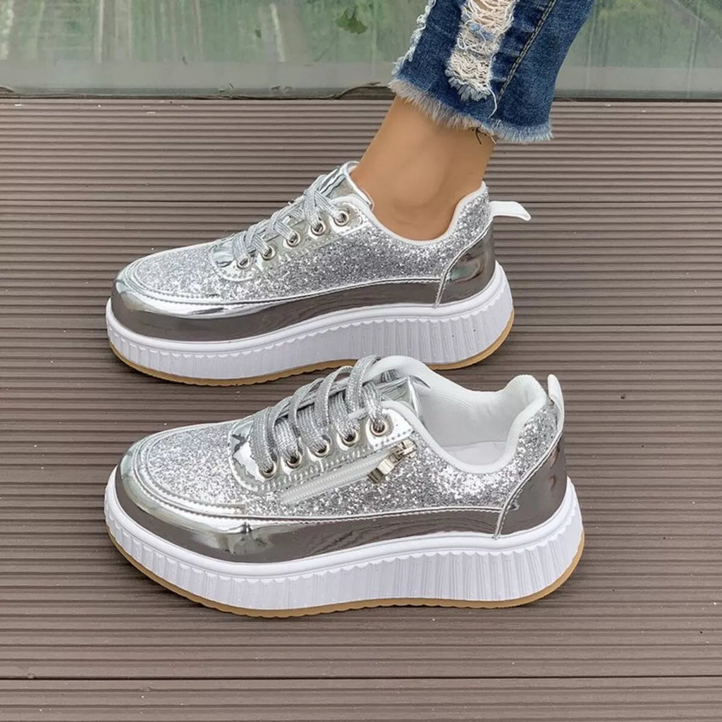 Lace Up Platform Sneakers