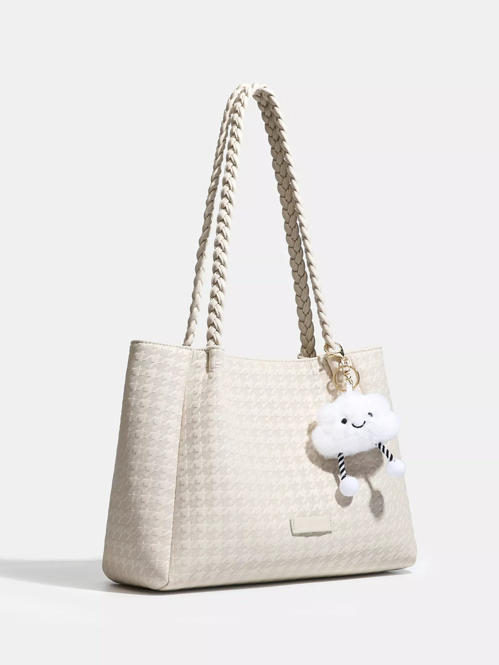 Houndstooth Pattern Shoulder Bag