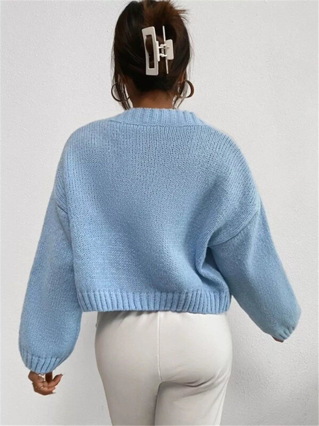 Cloud Button Up Knit Cardigan