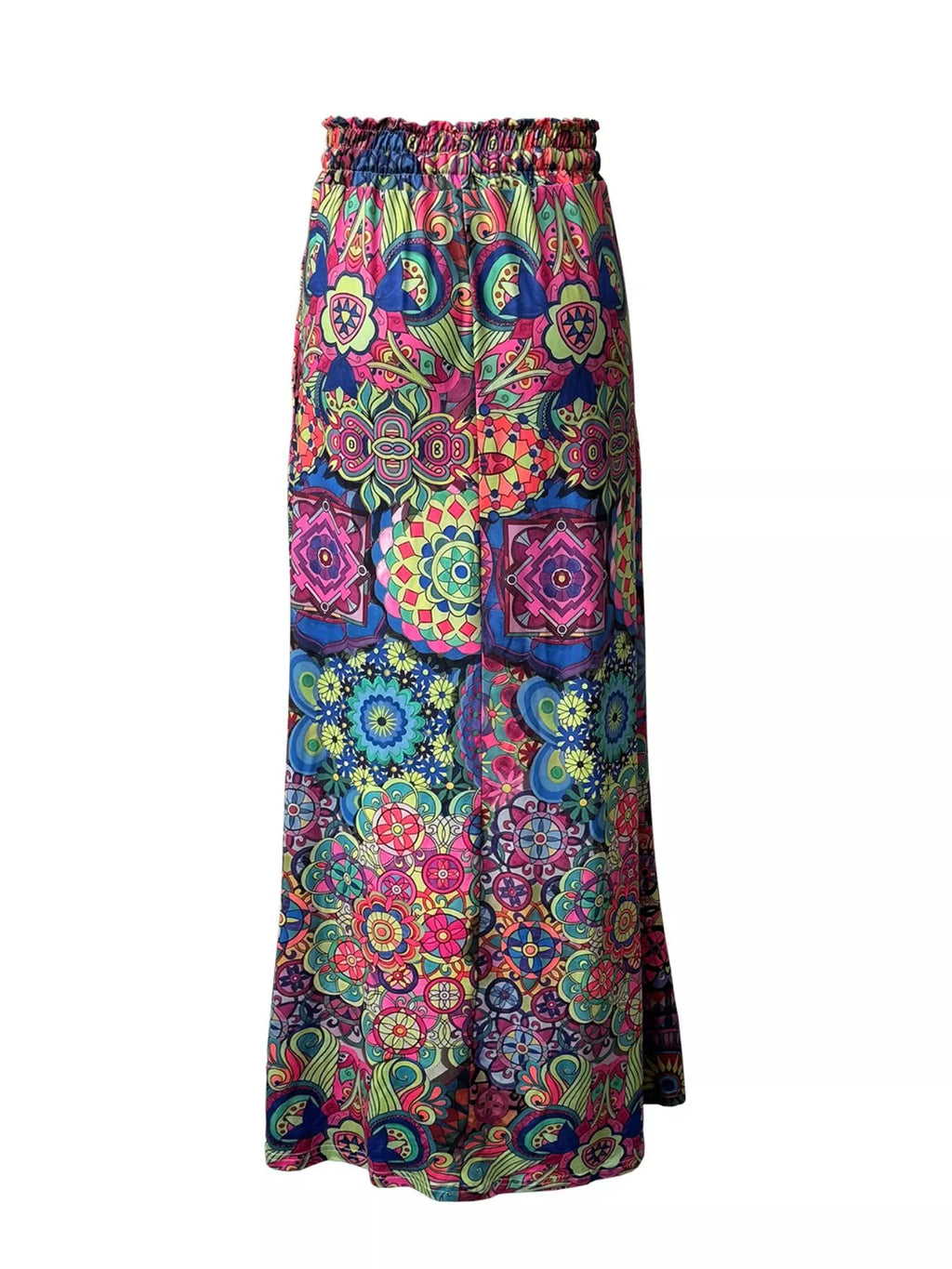 Printed Wide-Leg Pants