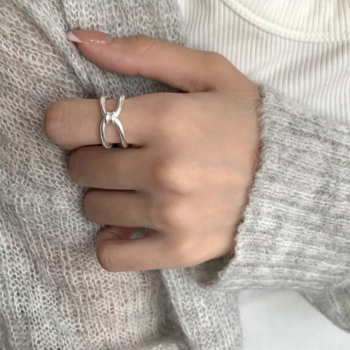 925 Sterling Silver Knot Ring