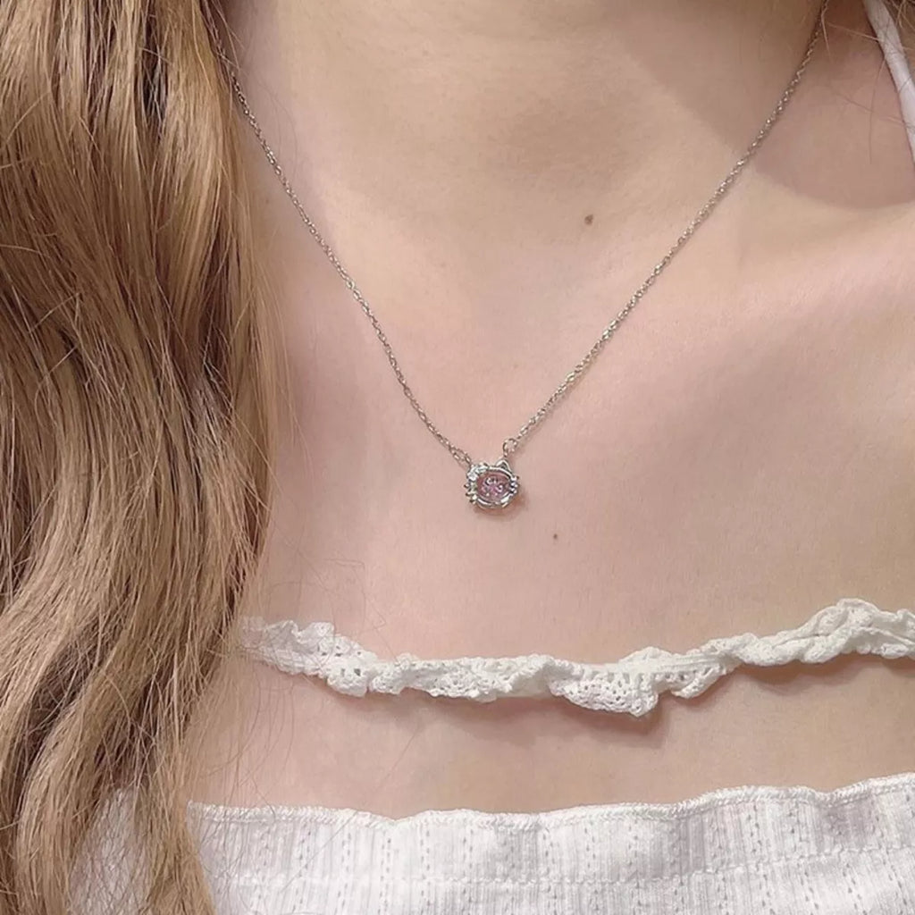 925 Sterling Silver Cat Necklace