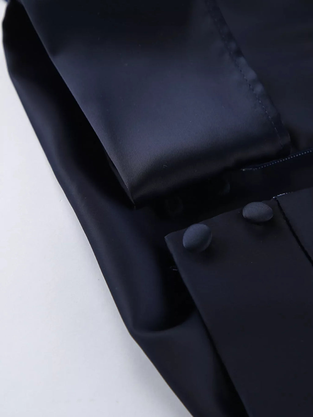 Mock Neck Flounce Sleeve Dress