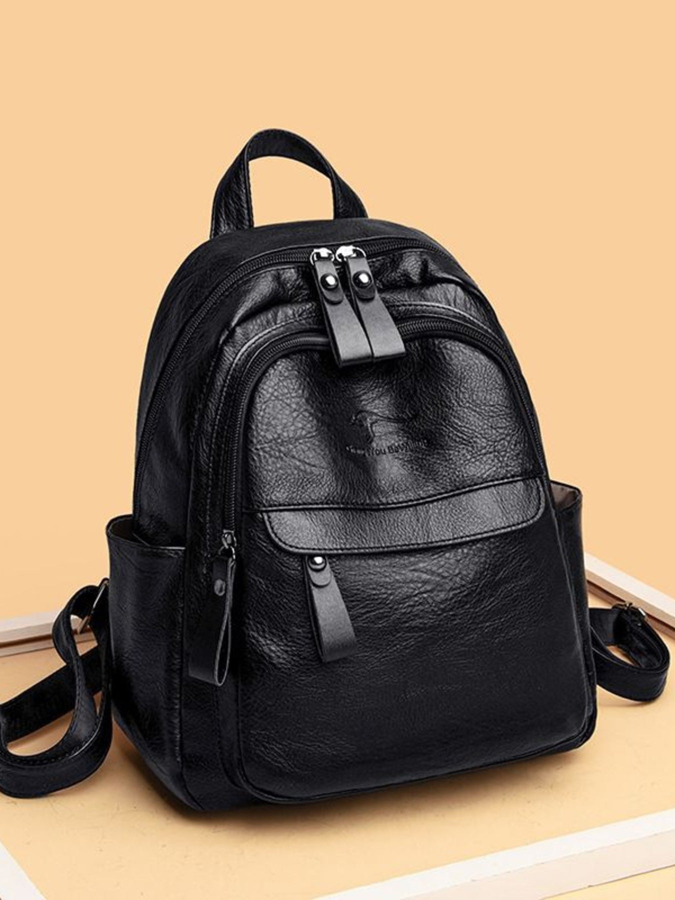 PU Leather Backpack Bag
