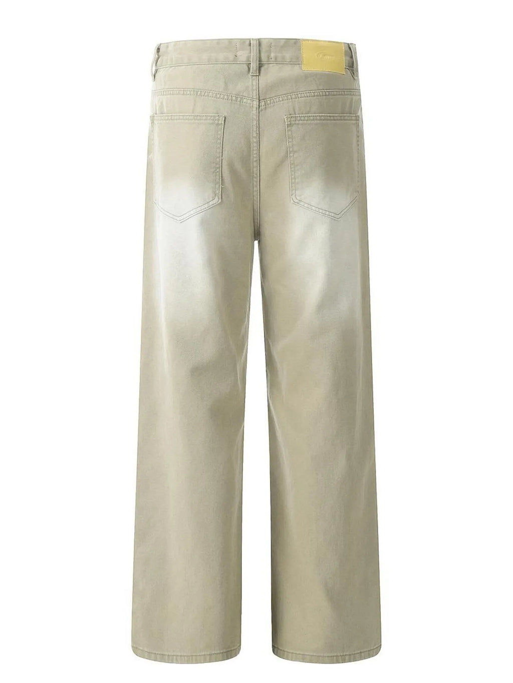 Men's Wide Leg Wash Jeans
