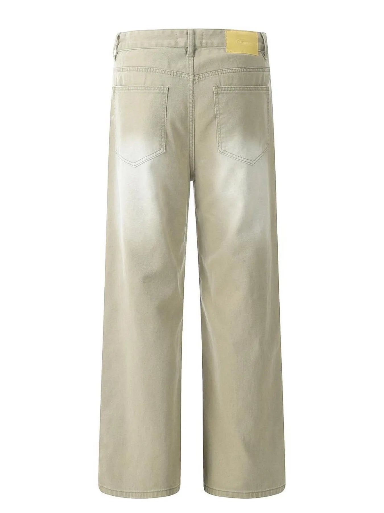 Men's Wide Leg Wash Jeans