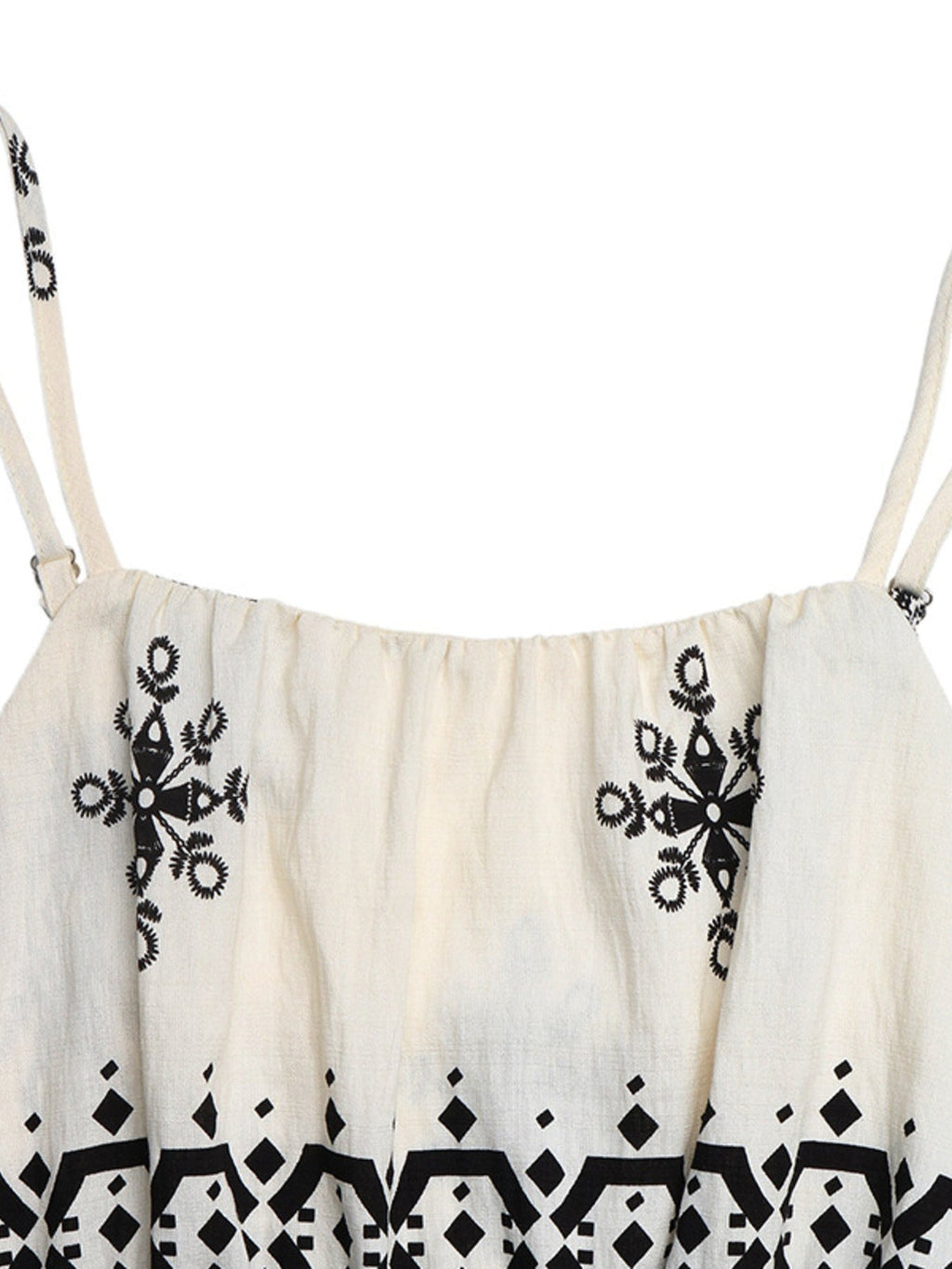 Printed Spaghetti Strap Wide Leg Jumpsuit
