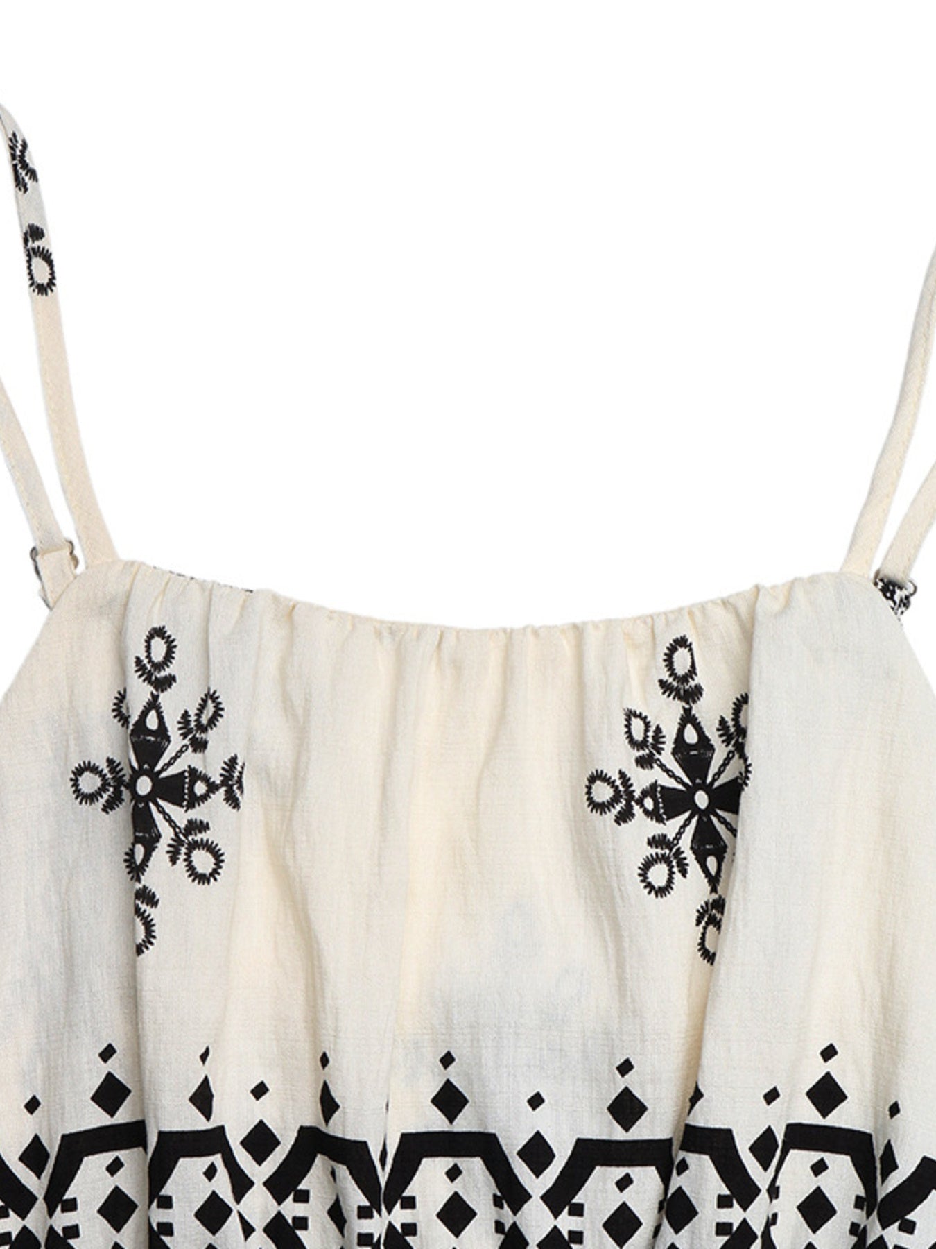 Printed Spaghetti Strap Wide Leg Jumpsuit