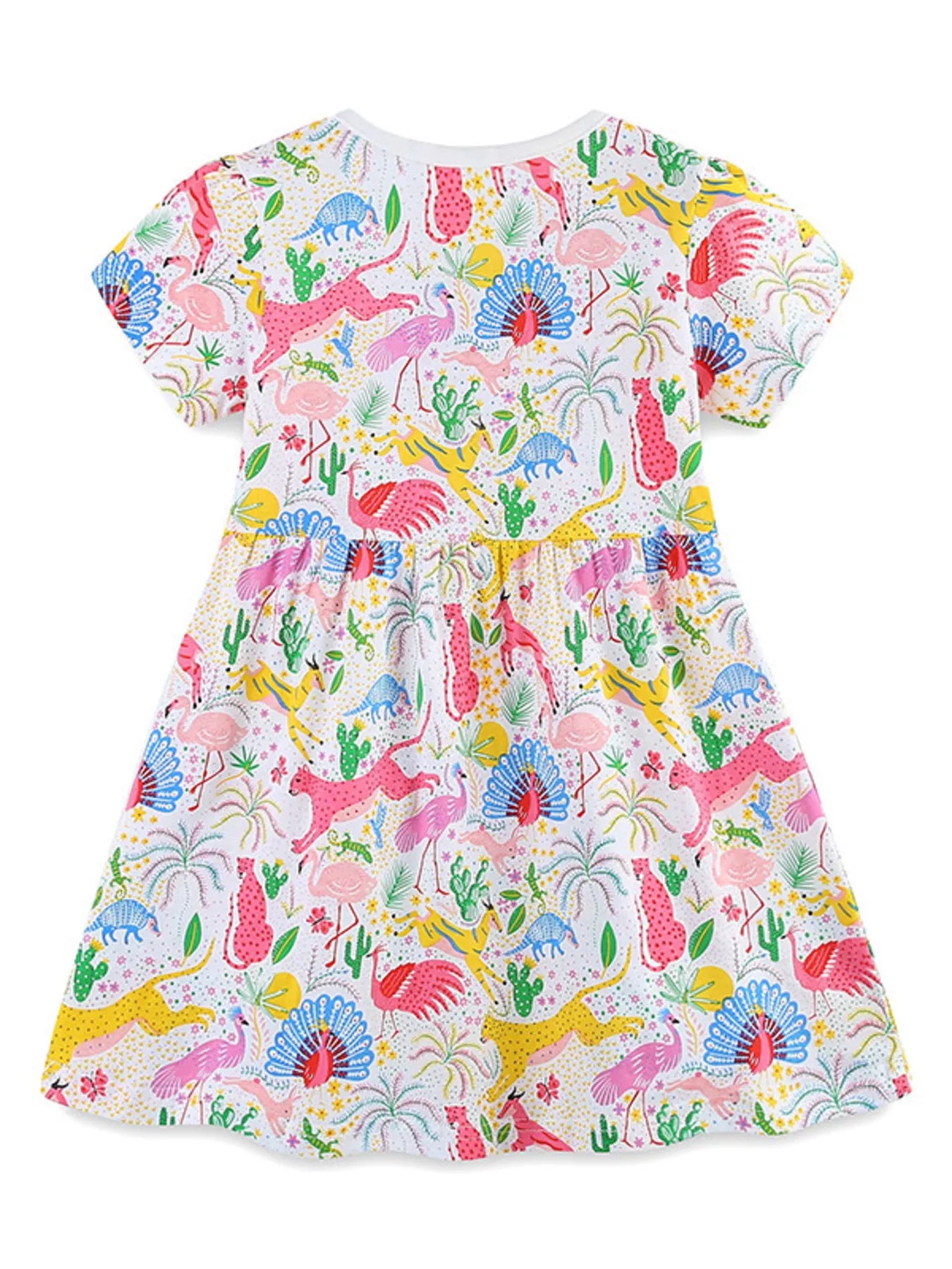 Children's Printed Short Sleeve Dress