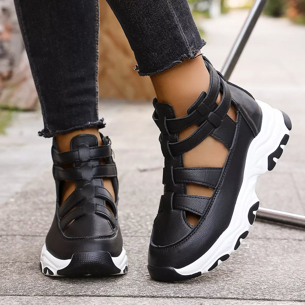 Cutout Platform Sneakers