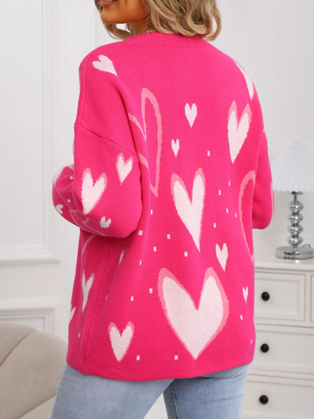 Valentine's Day Heart Crew Neck Sweater