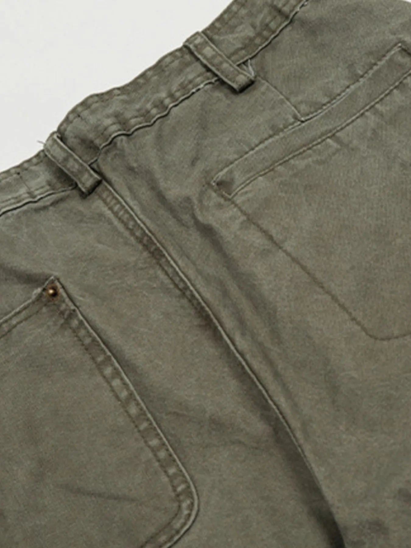 Men's Wide Leg Washed Jeans