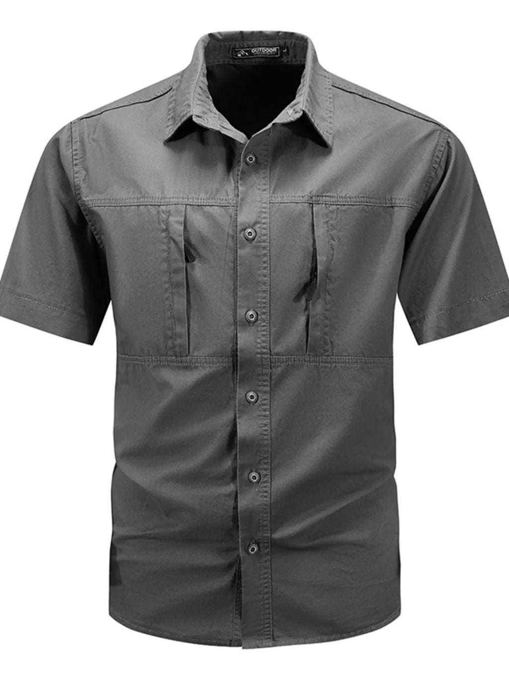 Men's Plus Size Casual Short Sleeve Shirt