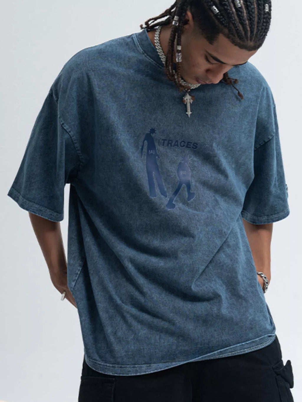 Men's Washed Graphic Short Sleeve T-Shirt