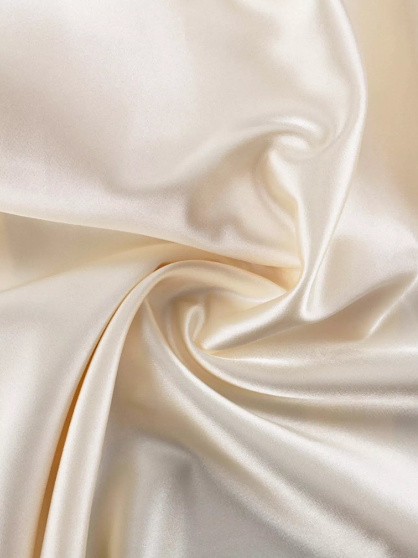 Satin Tie Shoulder Deep V-Neck Dress