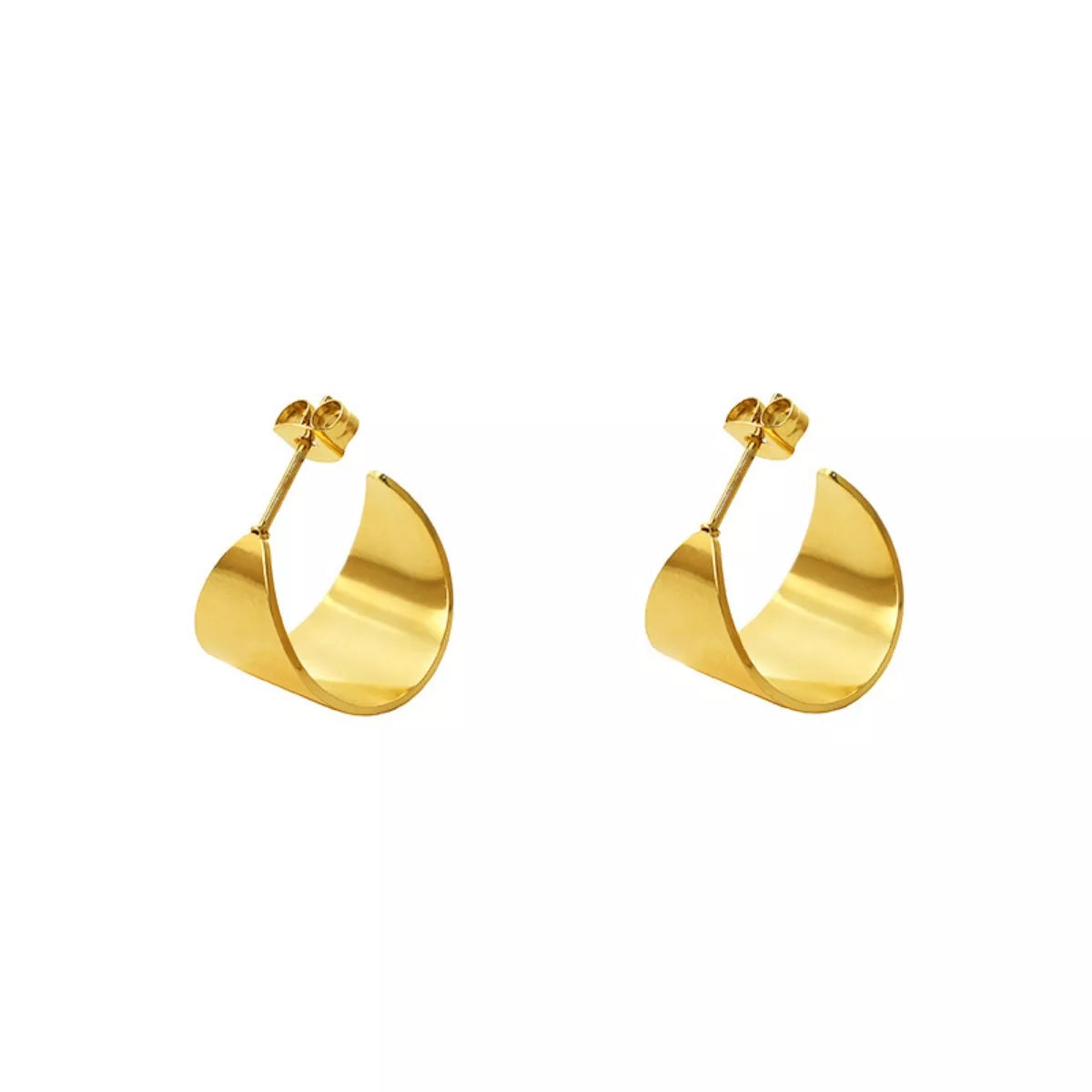 18K Gold-Plated Stud Earrings