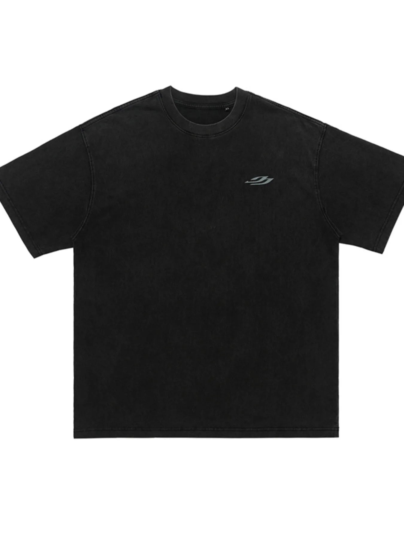 Men's Letter Back Round Neck Short Sleeve T-Shirt