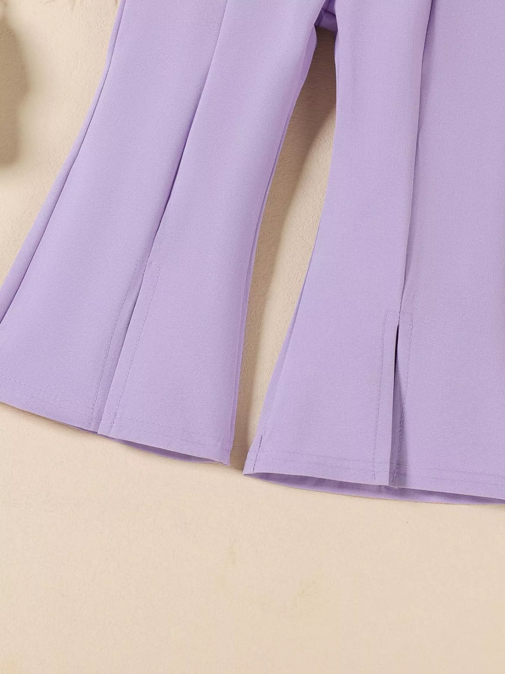 Children's Ruffle Trim Top and Flare Leg Pants Set