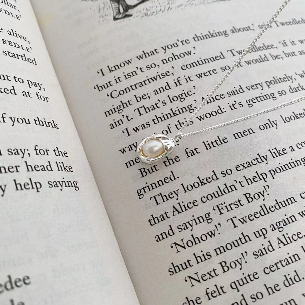 925 Sterling Silver Pearl Pendant Necklace