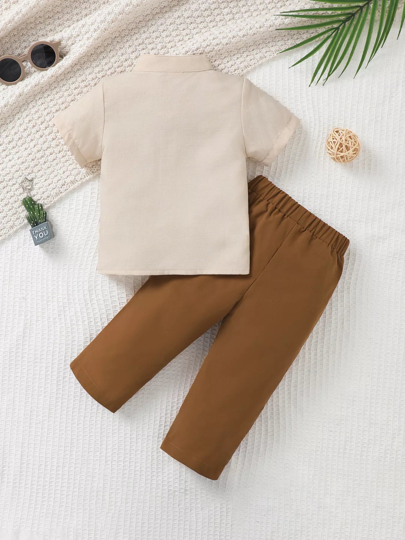 Children's Casual Button Up Shirt & Pants Set