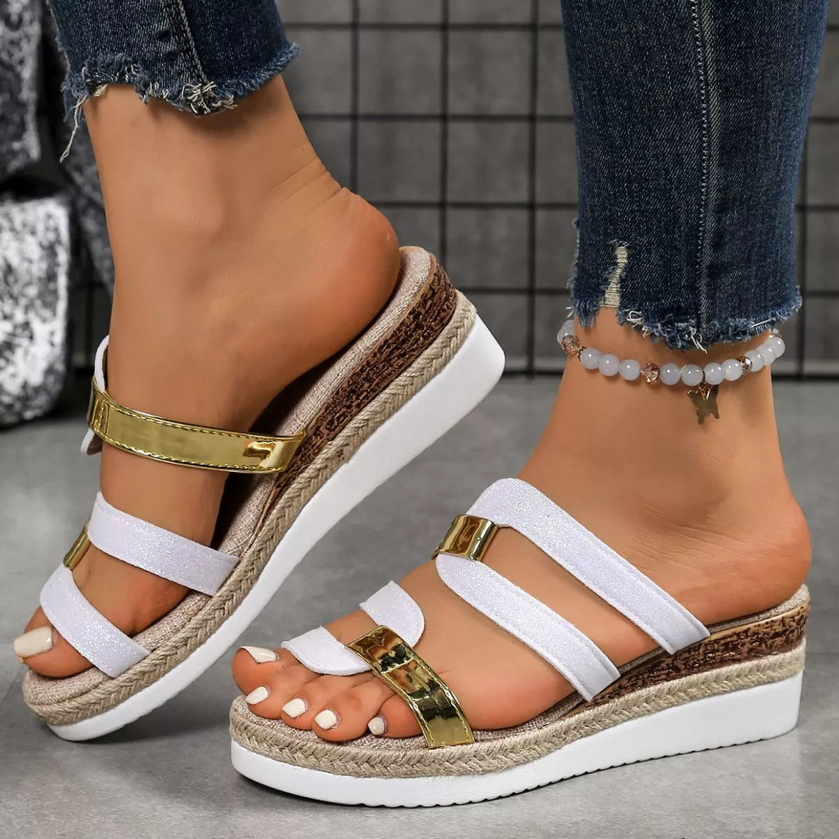 Open Toe Wedge Sandals
