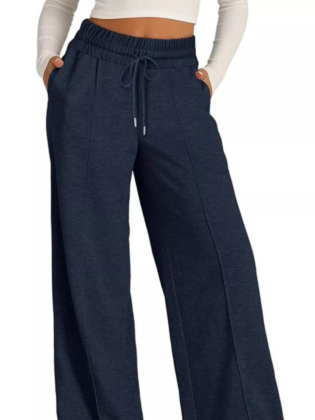 Wide Leg Drawstring Pants