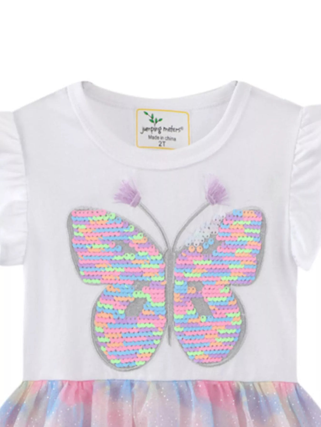 Children's Butterfly Sequin Tutu Dress