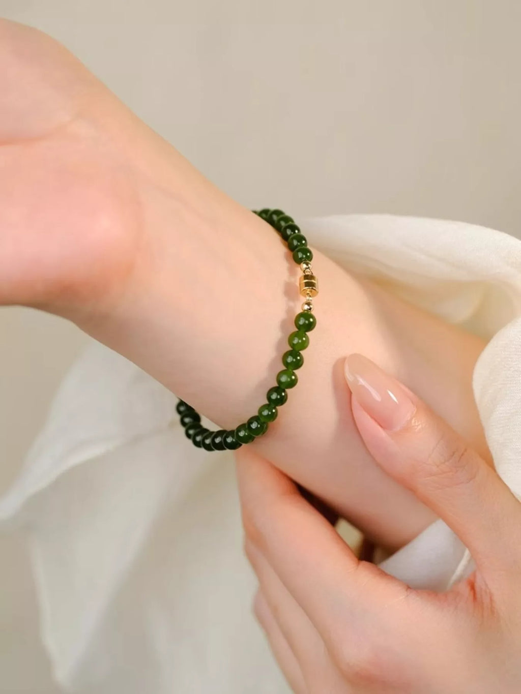 Agate Beaded Bracelet